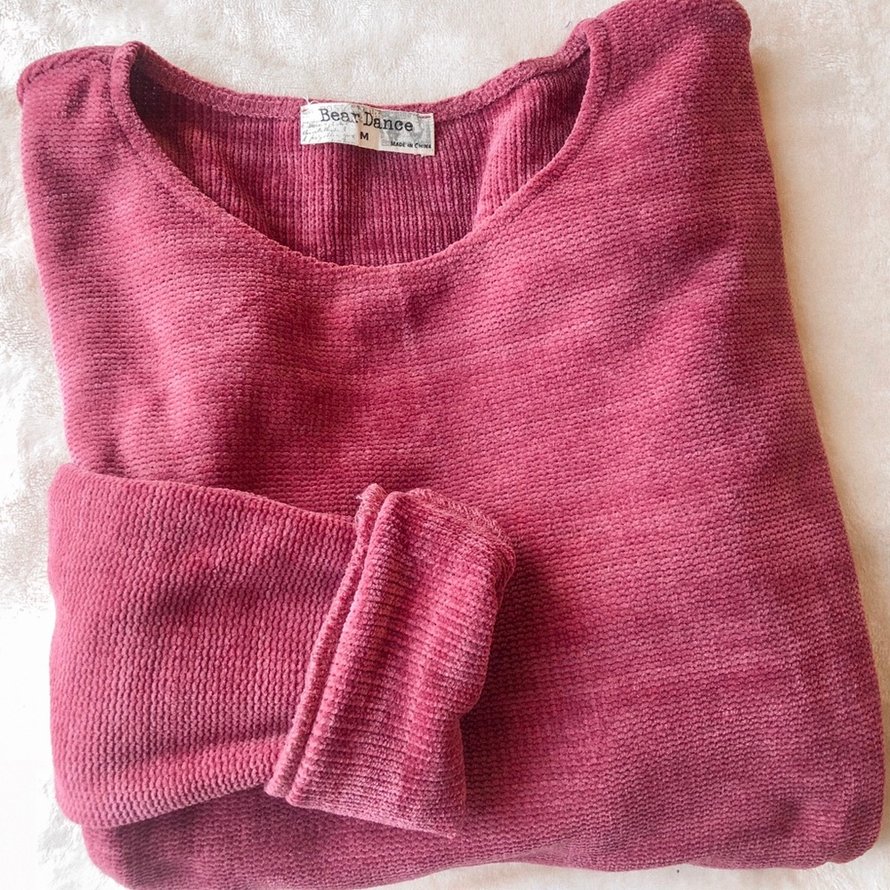 Bear Dance Cropped Sweater